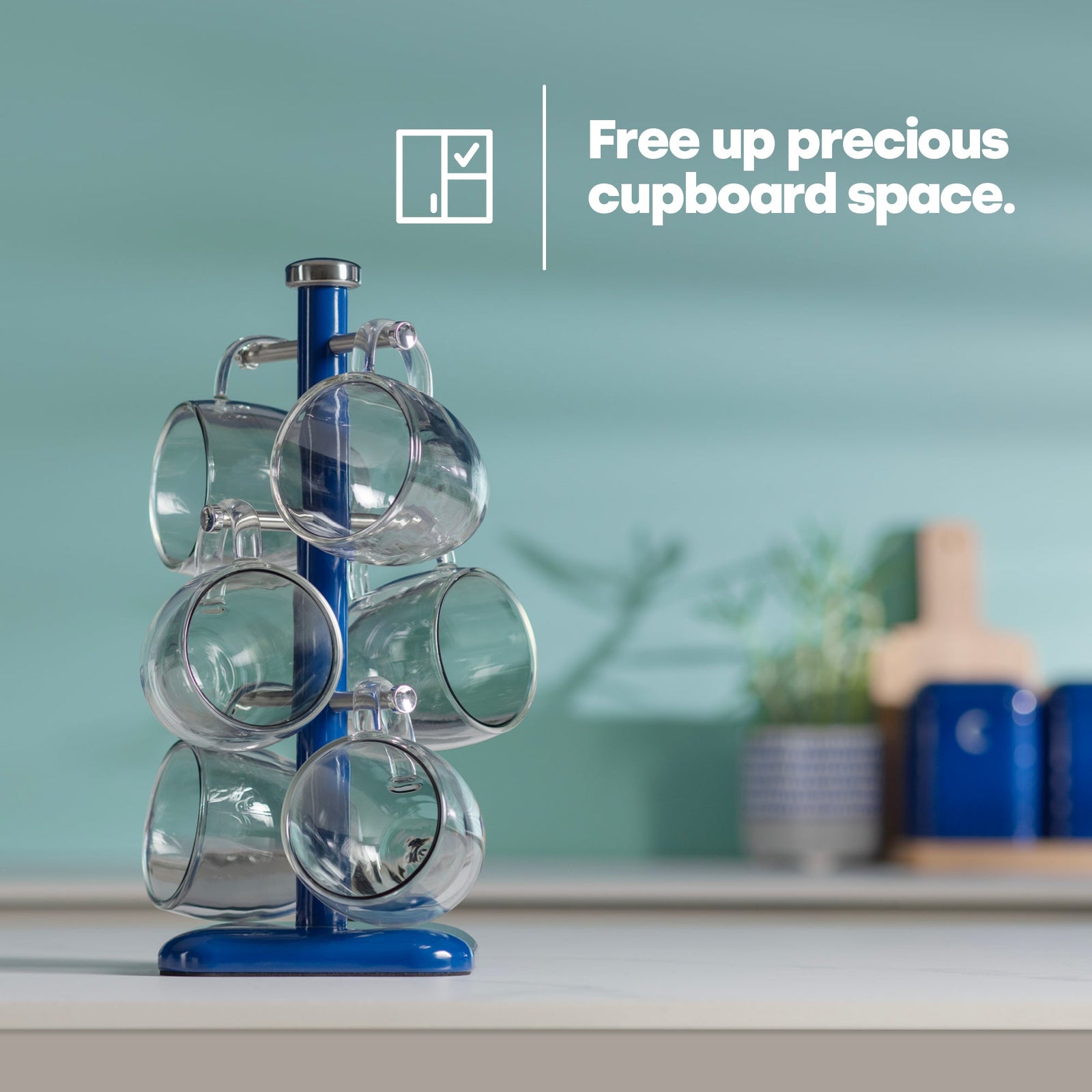 Taurus Mug Tree Stand | Navy Blue