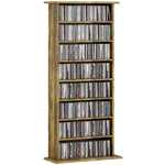 HOMCOM Cd Storage Unit Dvd Tower Blu-ray Storage Shelf For Living Room