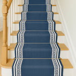 Luna Stair Runner Non-slip Kitchen Mat | 6ft | Blue