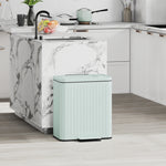 2 X 20l Double Rubbish Bin, Pedal Bin With Rubbish Bags | Green