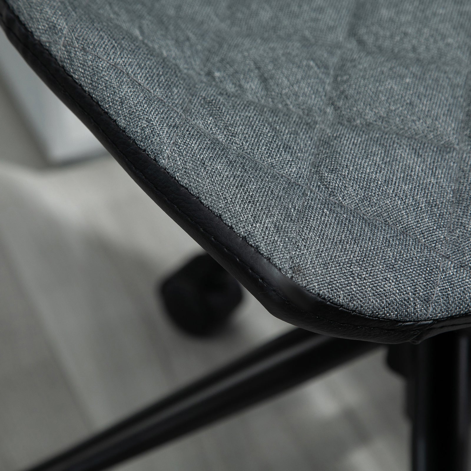 Office Swivel Desk Chair Linen Grey