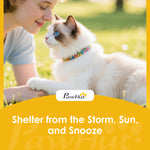 PawHut 3-tier Cat Tent, Portable Pet Tent For Indoor Outdoor