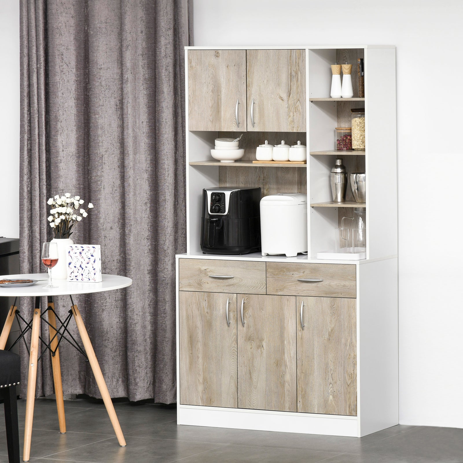 Buffet Hutch With Multi Storage Sideboard