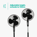 16" Pedestal Fan - Black