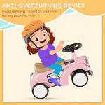 Foot To Floor Slider With Steering Wheel, For Ages 12-36 Months | Pink