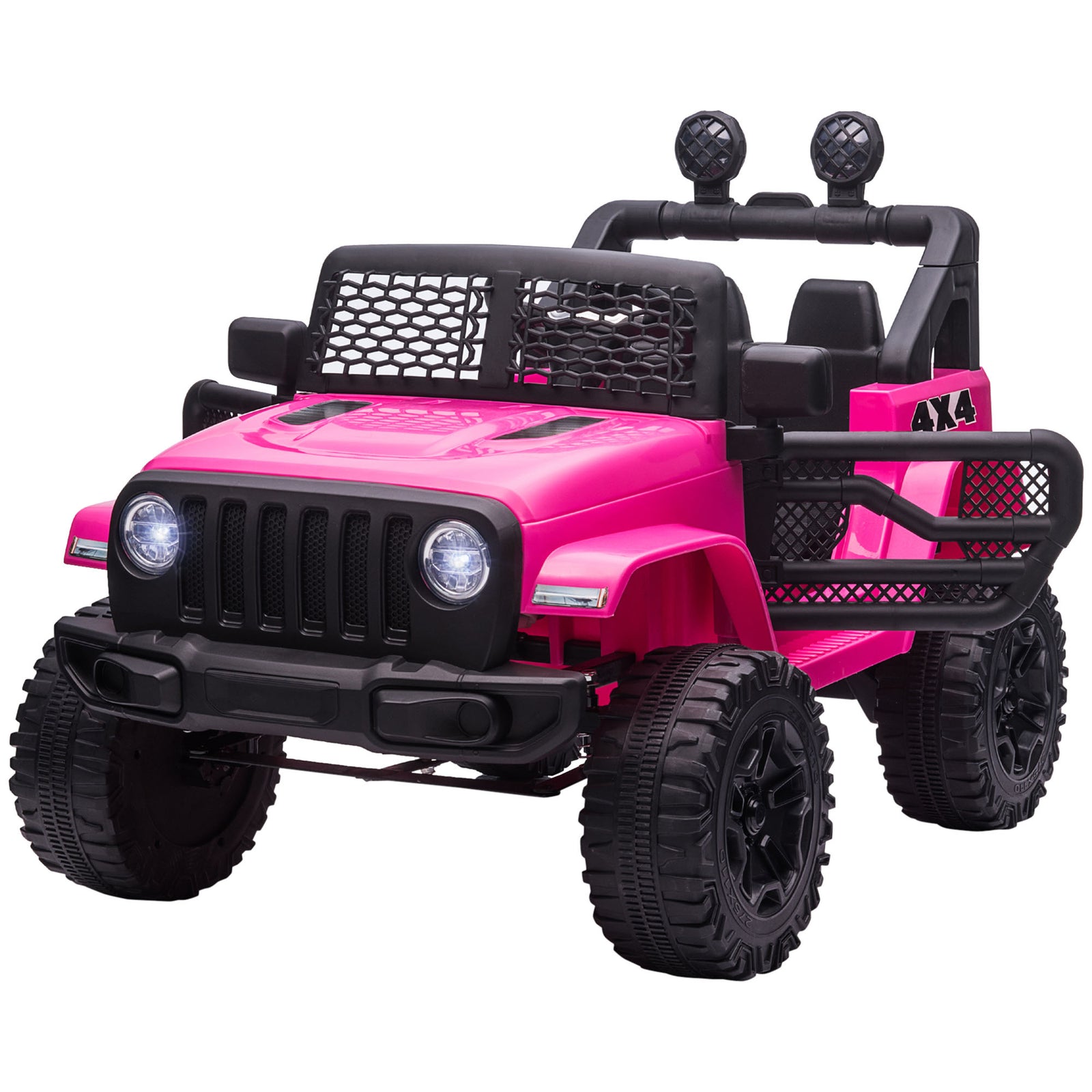 12v Kids Electric Ride On Car Truck Off-road Toy W/ Remote Control | Pink