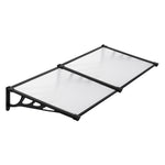 190cm W X 90cm D X 28cm H Door Window Awning Canopy Rain Cover