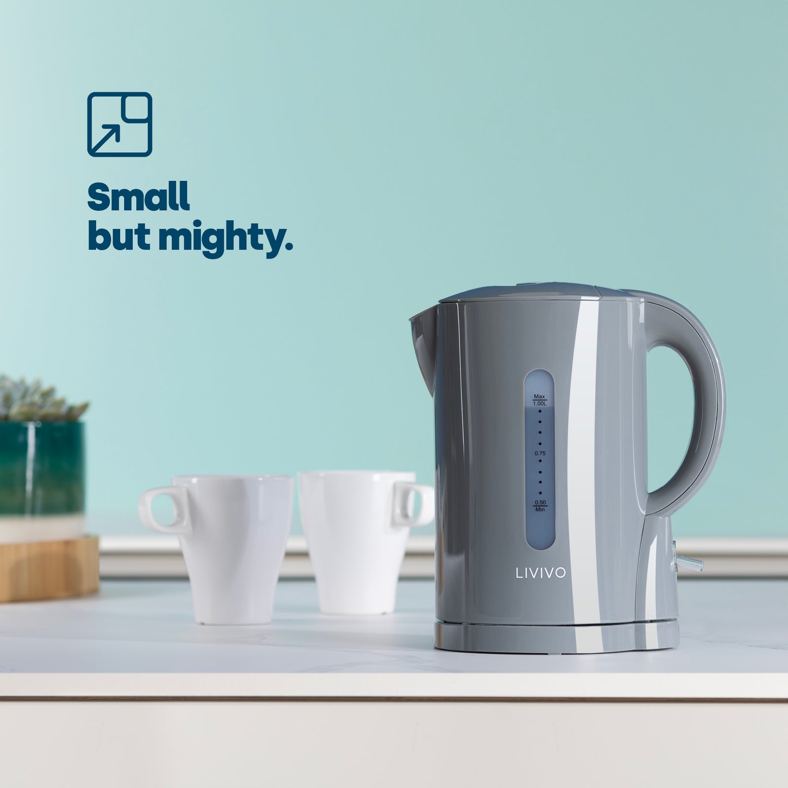 1l Travel Kettle - Grey