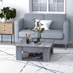 2 Tier Coffee Table With Bottom Shelf