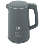 1.7l Fast Boil 3000w Electric Kettle With Led Display | Grey