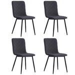 Set Of 4 Modern Urban Style Armless Dining Chairs
