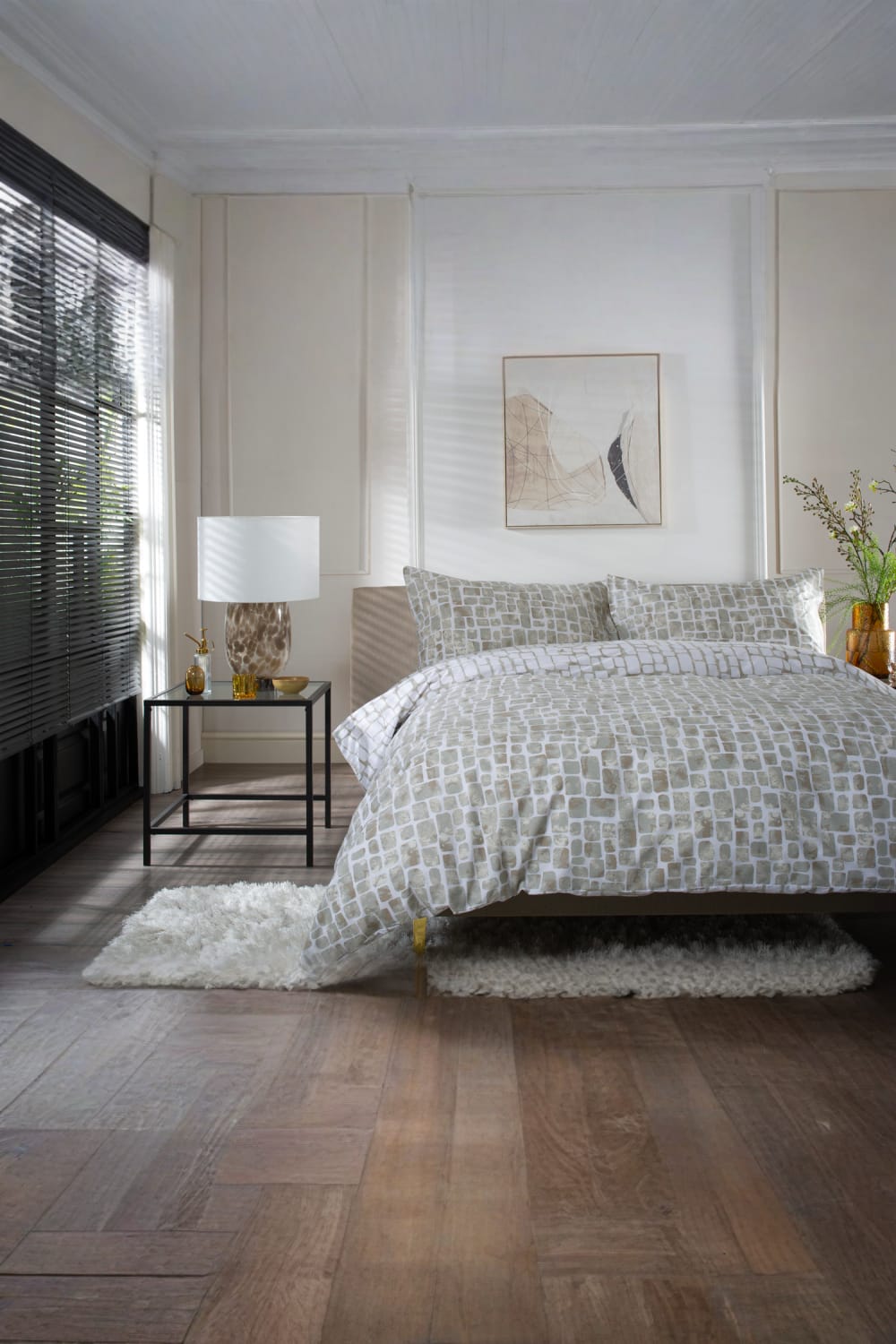 Tulle Extrasoft 100% Cotton Duvet Cover Set – Soft & Breathable Bedding | Super King | Natural