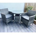 Amazon Wicker Rattan Natural Bistro Set With Outdoor Cushion