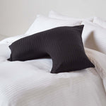 Egyptian Cotton Super Soft V Shaped Pillowcase 330 Tc | V Shape | Black