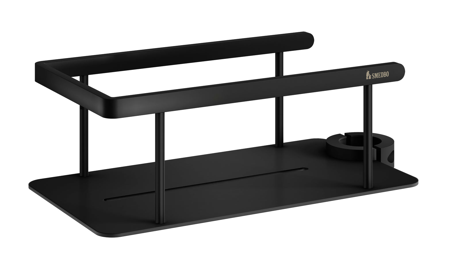 Shower Basket Soap Caddy Storage Shelf For Shower Riser Rail | Black