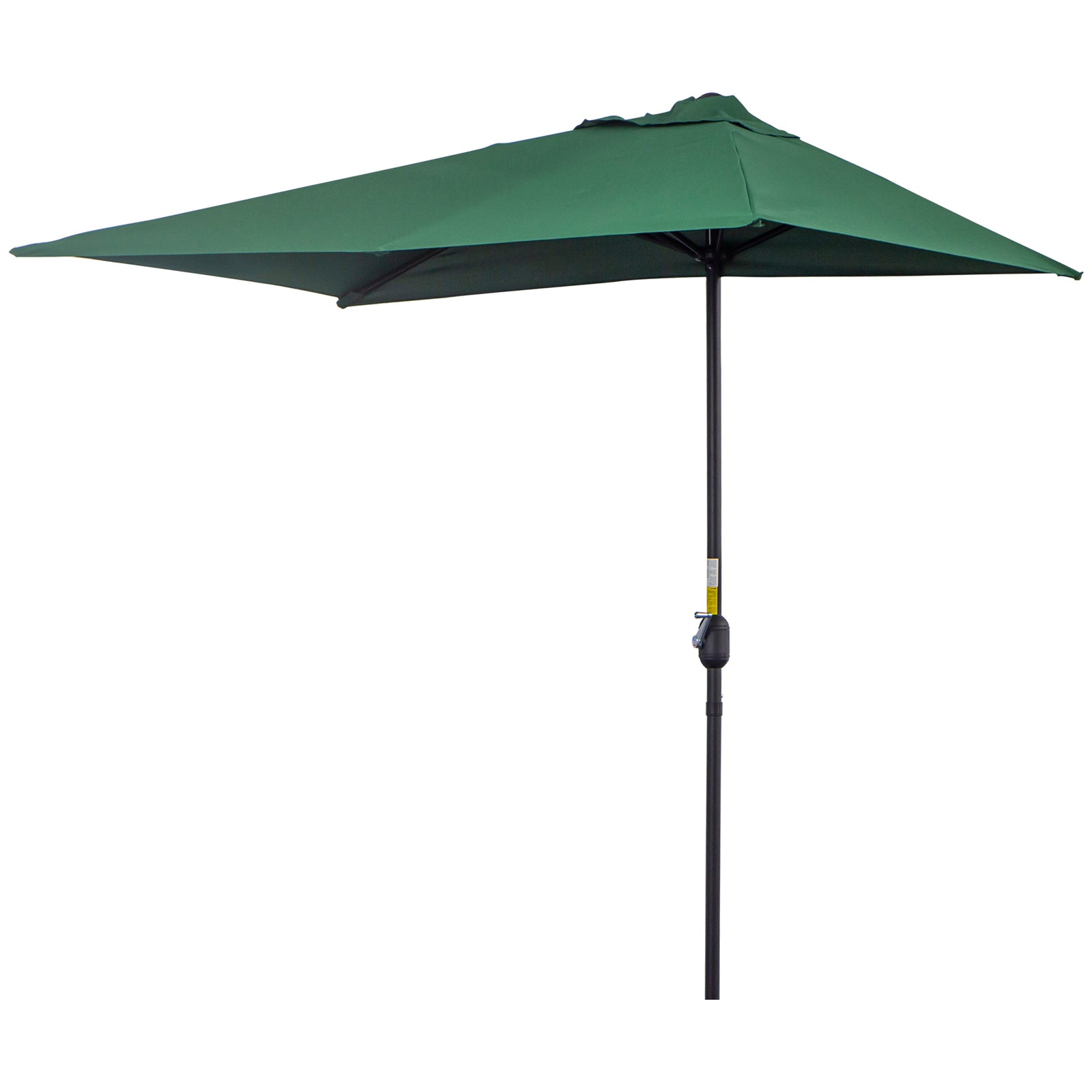 2.3m Half Round Parasol W/ Crank Handle | Green