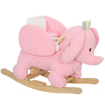 AIYAPLAY Kids Rocking Horse, Baby Ride On Rocker With Safety Belt, Pink