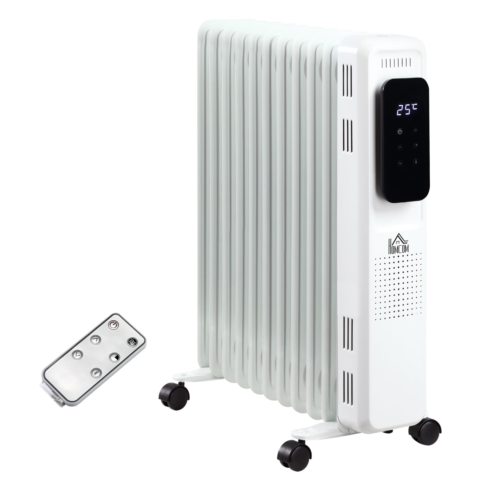 7/9/11fin Oil Filled Radiator Heater With 3 Heat Settings | Large | White