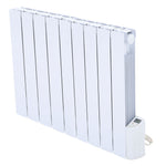 9 Fins 1500w White Electric Oil Filled Radiator Space Panel Heater With Led Screen