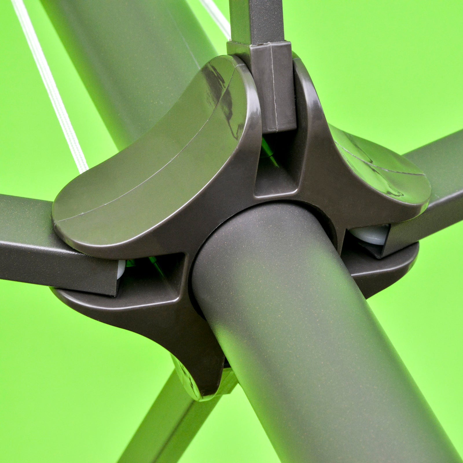 4.6m Double-sided Sun Umbrella W/ Base | Green
