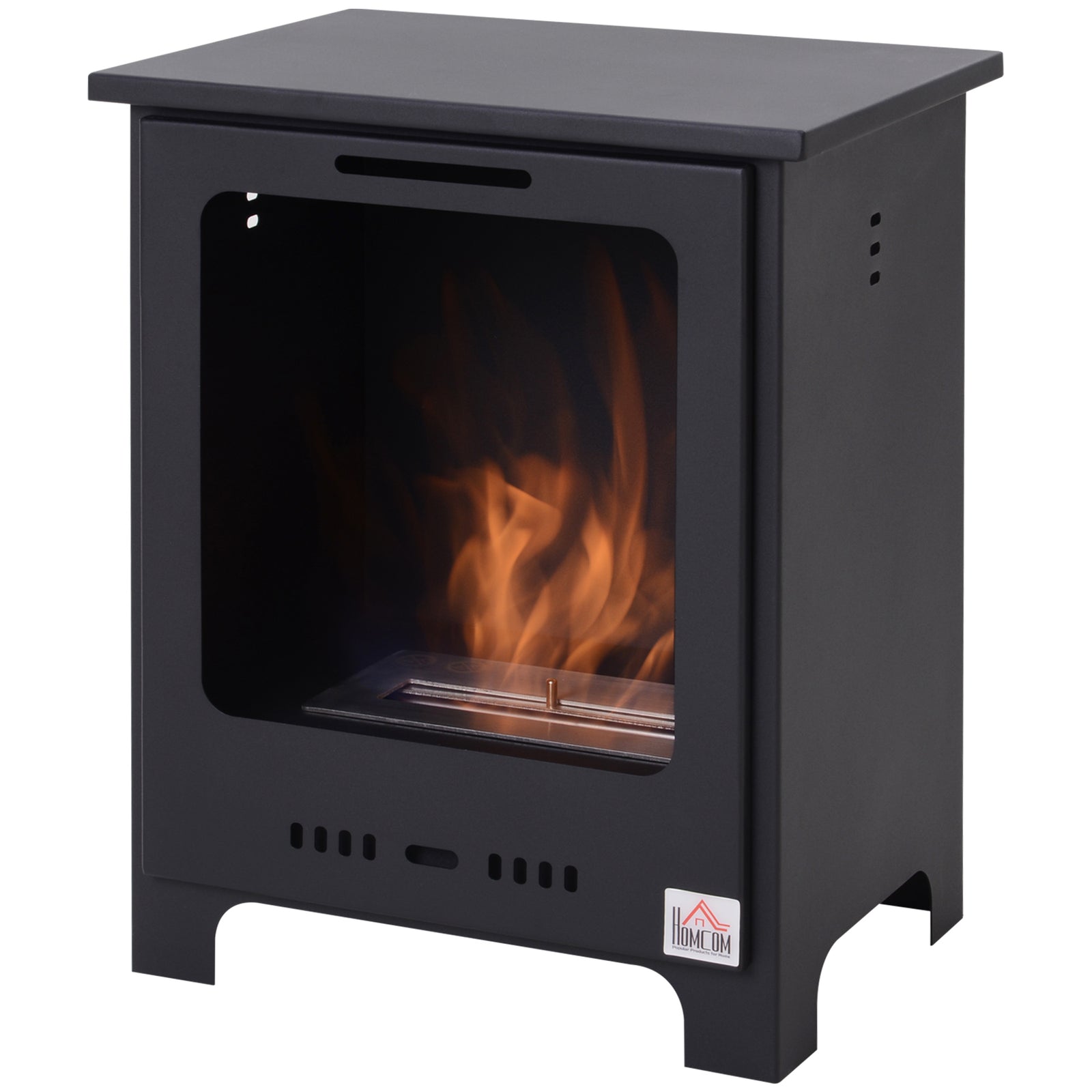 Free Standing Bio Ethanol Fireplace Heater With 0.9l Tank