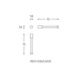 Paper Holder Without Cover Matt Black Logic
