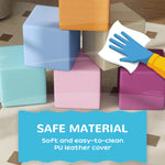 12 Piece Soft Play Blocks Soft Foam Toy Building Stacking Block For Kids | Blue