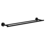 Towel Rail Wall Mounted Bathroom Storage Non Rust Brass | Double | Black