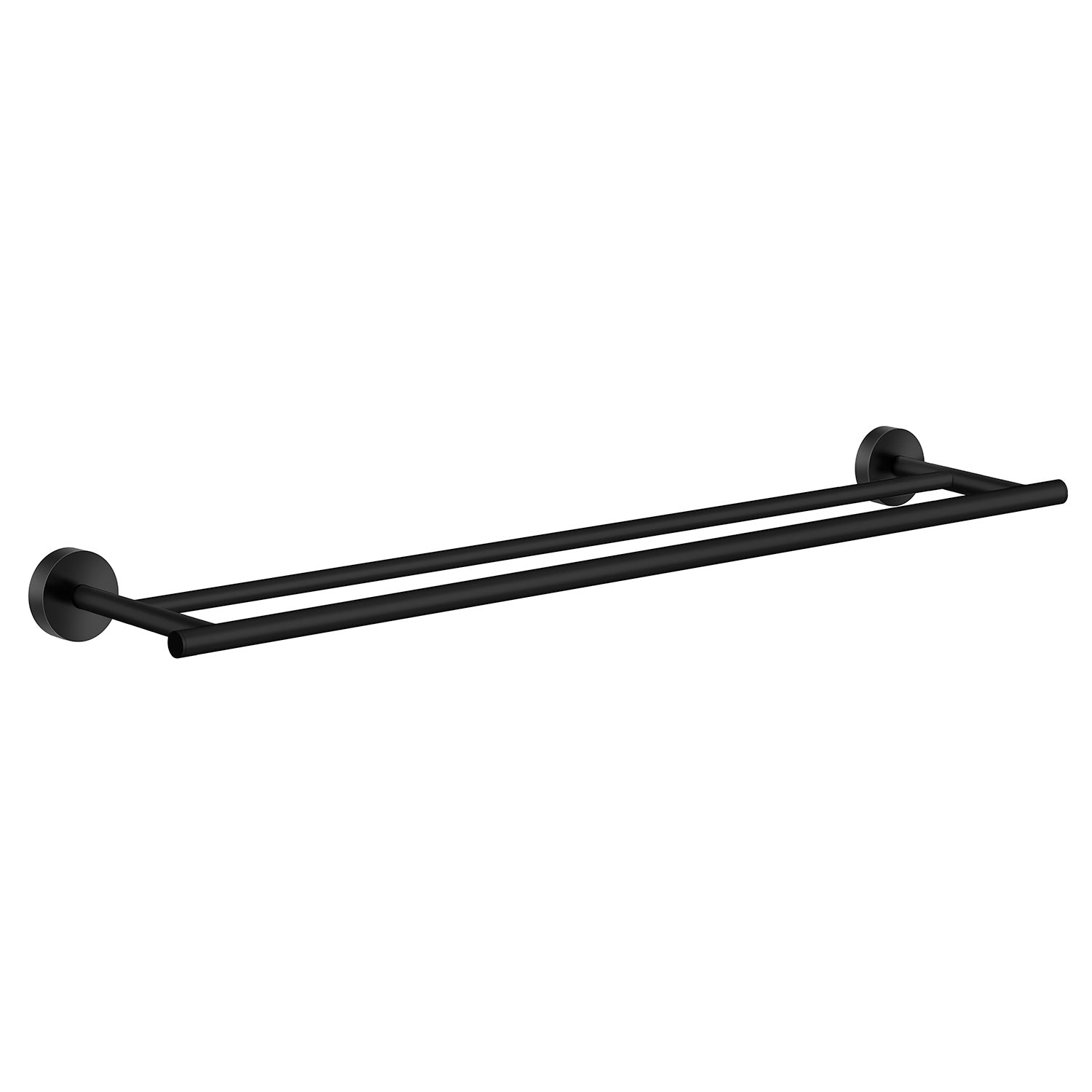 Towel Rail Wall Mounted Bathroom Storage Non Rust Brass | Double | Black