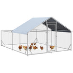 PawHut Pawhut Walk-in Chicken Run, Hen House, For Ducks, Rabbits W/ Water-resist Roof