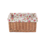 Wicker Double Steamed Garden Rose Willow Storage Baskets | Extra Large | Red