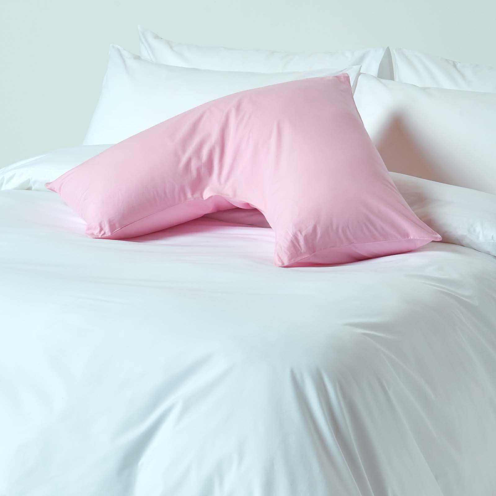 Egyptian Cotton V Shaped Pillowcase 200 Tc | V Shape | Pink