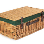 Wicker 55cm Buff Empty Picnic Basket Unlined | Green