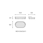 Soap Dish, Beige, Recycled Materials, Avenir Collection