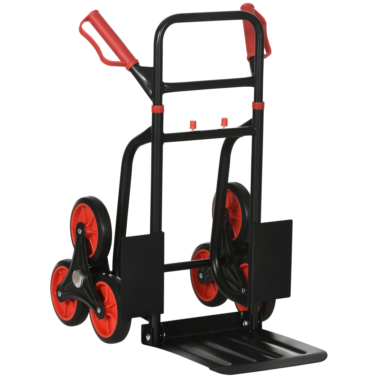 Climbing Stairs Trolley, Foldable, 6 Wheels | Black