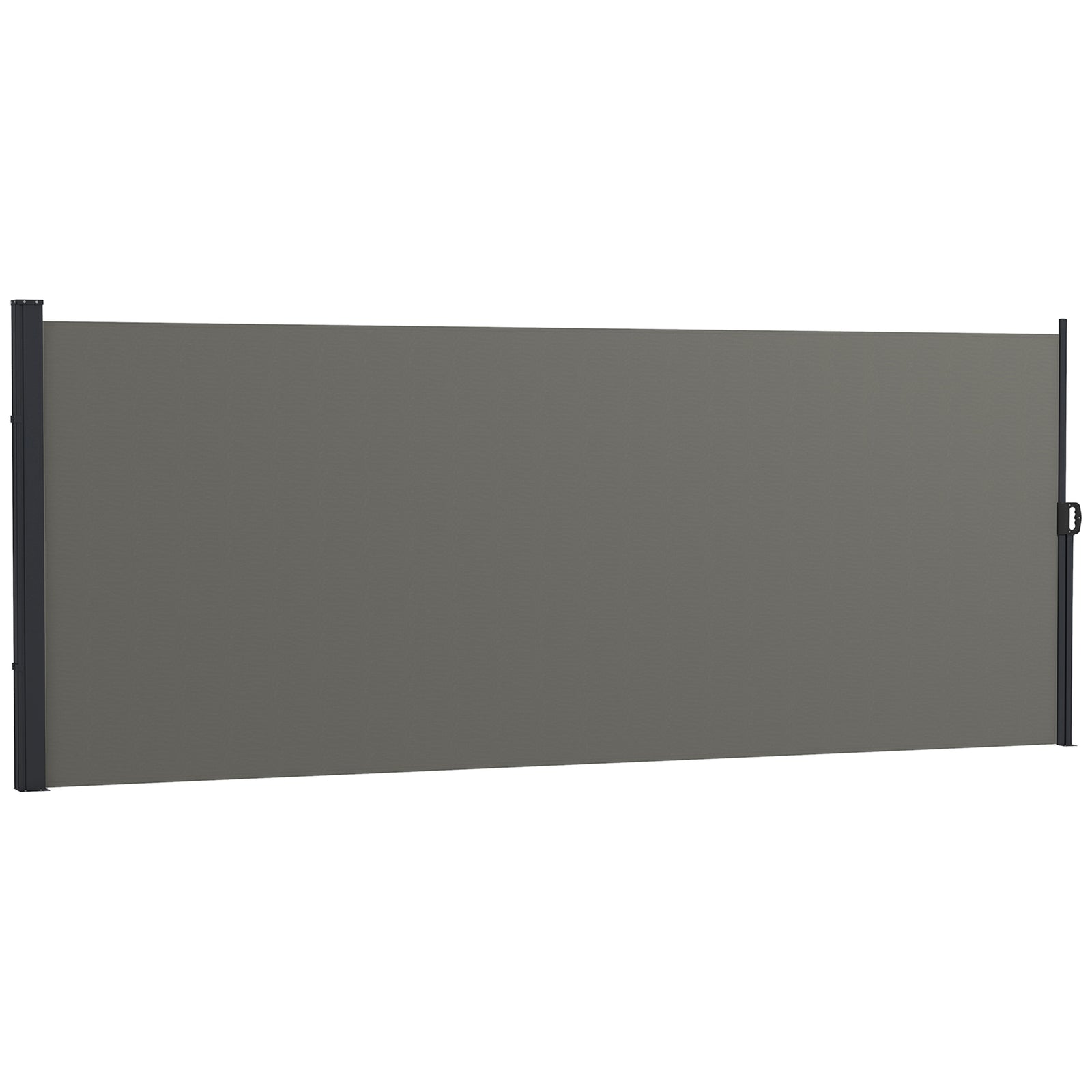 Retractable Side Awning, Garden Divider | Medium | Dark Gray