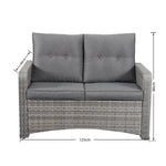 The Leigh 4 Seat Rattan Sofa Lounge Set