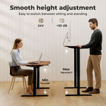 Electric Standing Desk Height Adjustable With Memory Control | Brown