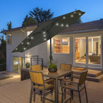 2.7m Patio Led Umbrella W/ Tilt/crank