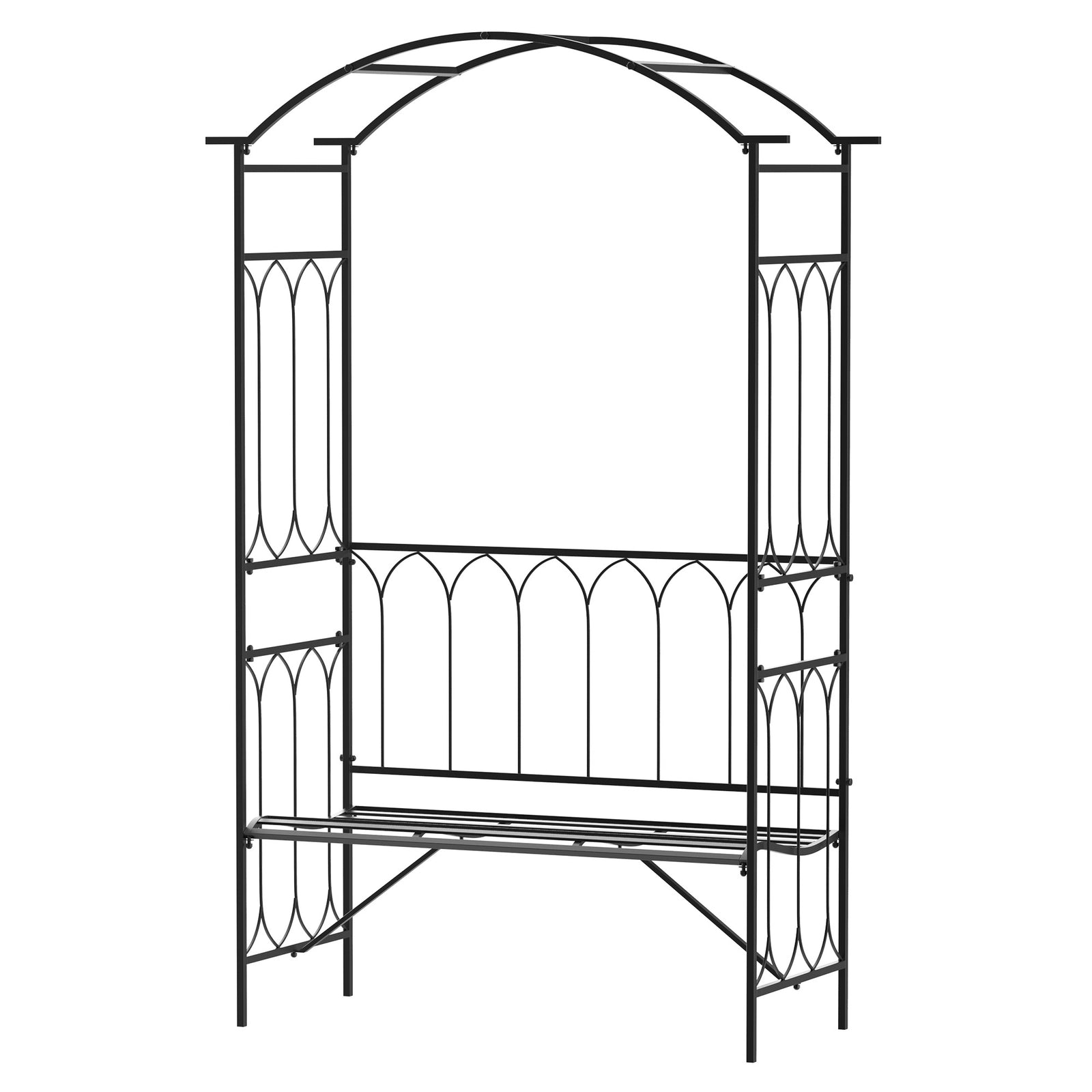 Garden Arbour Bench Plant Climbing Support Trellis