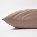 Organic Cotton European Size Pillowcase 400 Tc | 80cm x 80cm | Brown
