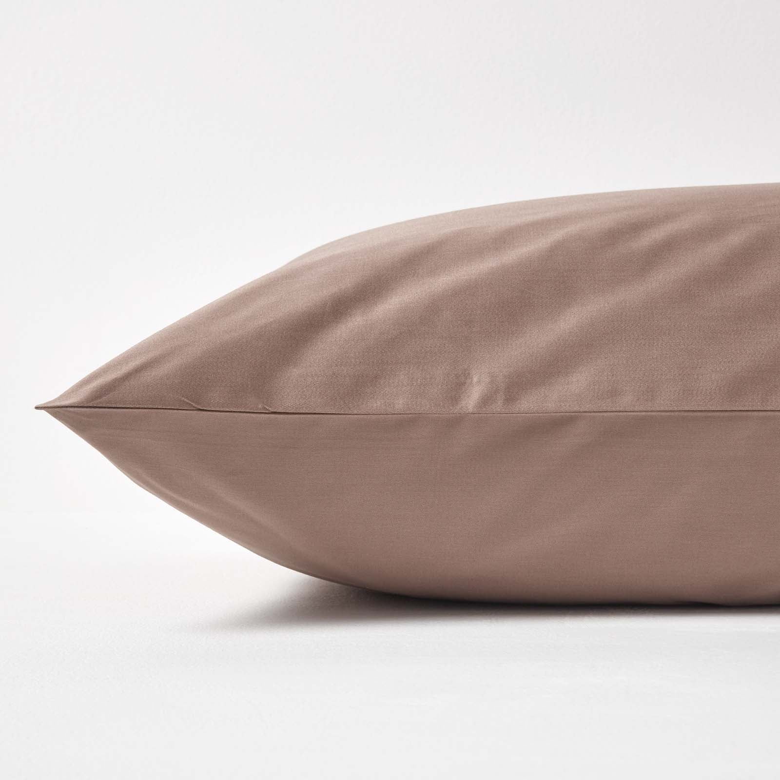 Organic Cotton European Size Pillowcase 400 Tc | 80cm x 80cm | Brown