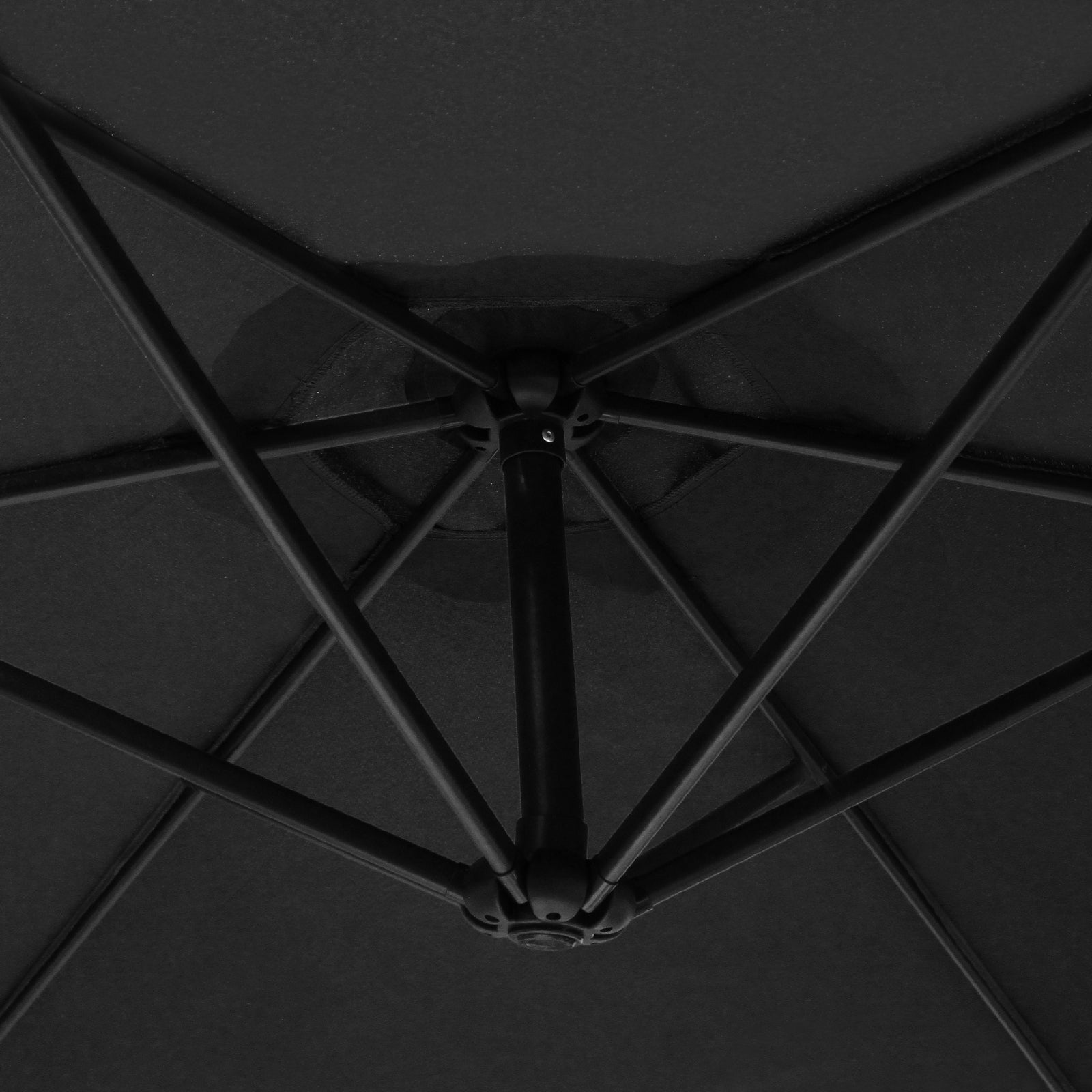 Cantilever Parasol & Square Base | Black