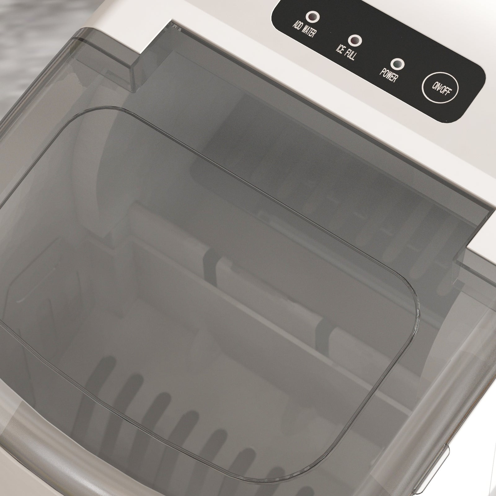 Ice Maker With Ice Scoop 12kg In 24hrs 9 Cubes In 6 To 12min | One Size | White