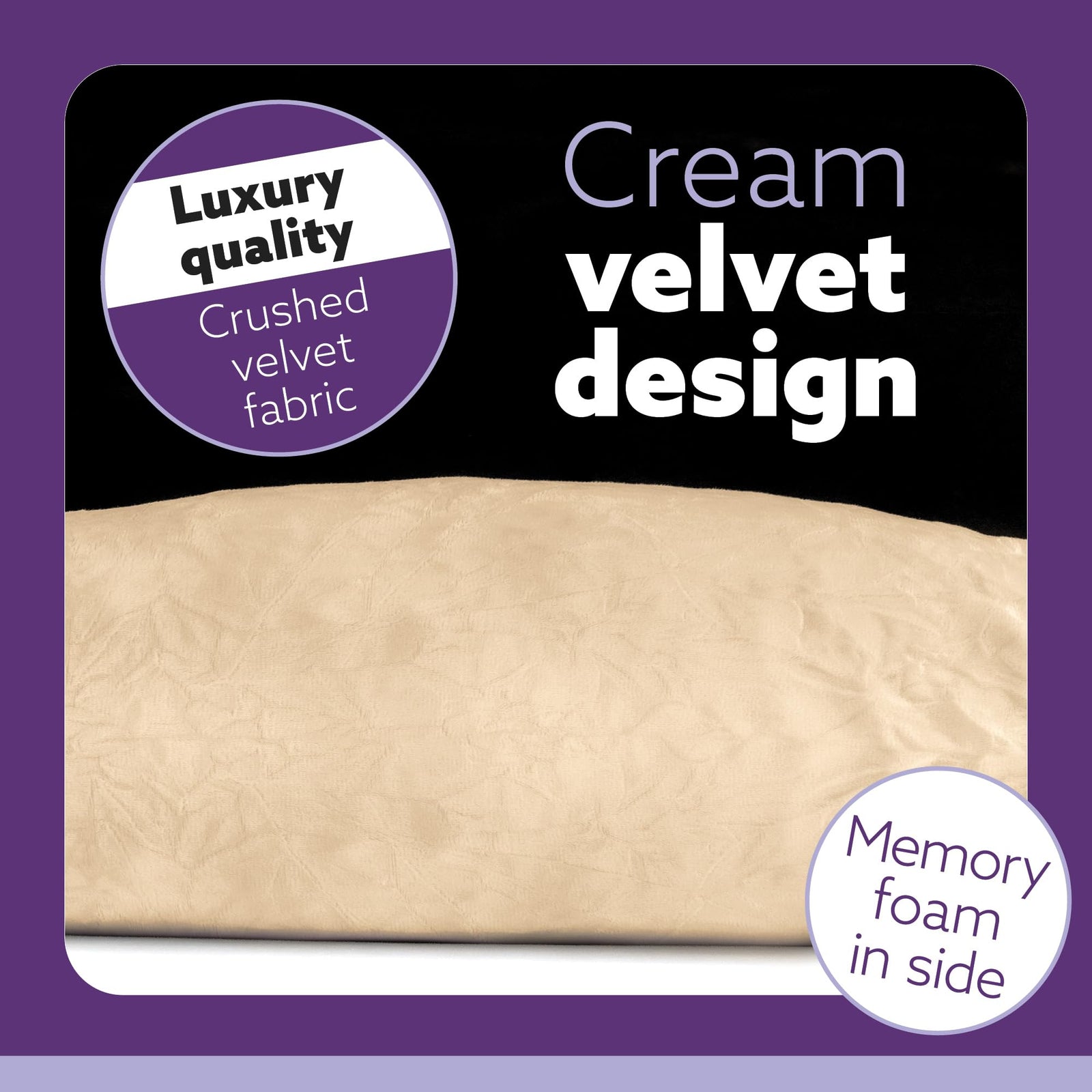 C Shaped Pregnancy Pillow, 140x65x20cm Shredded Memory Foam Full Body Maternity Cushion For Sleeping | C Shape | Cream