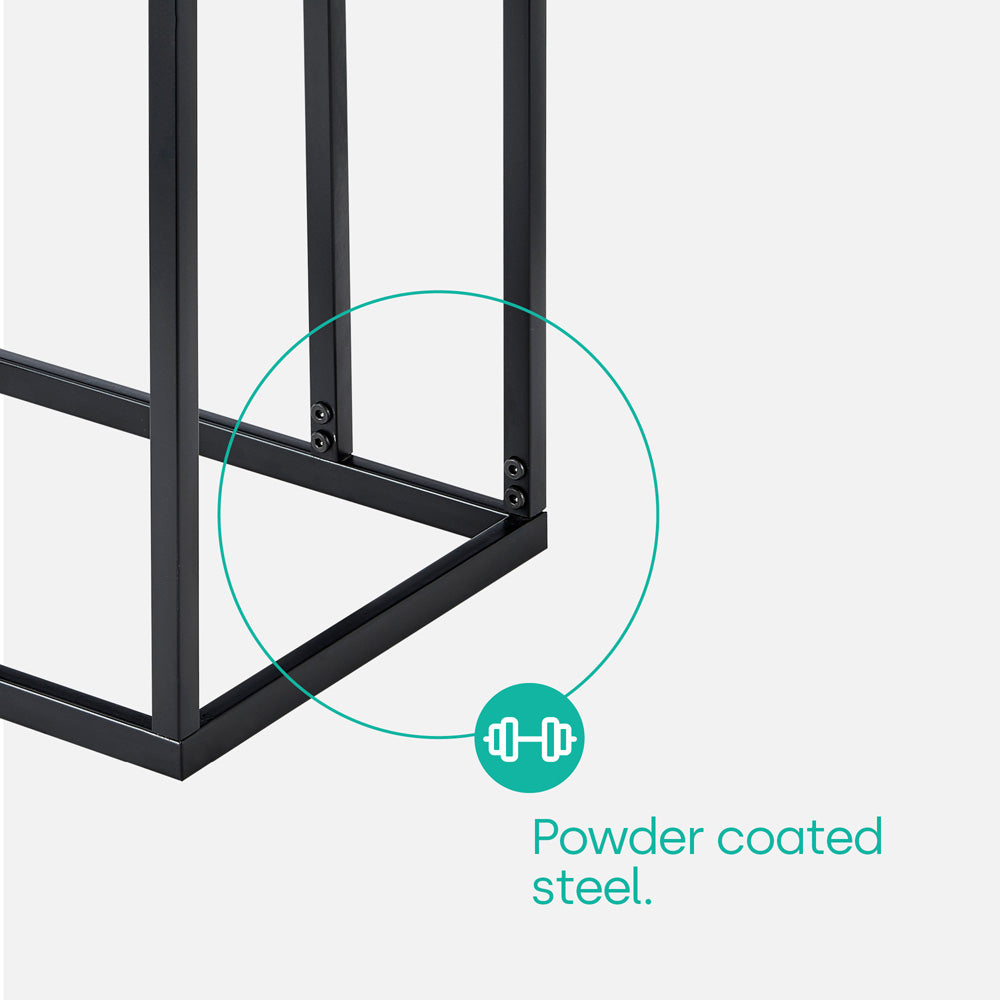 Kavic Glass Sofa Side Table