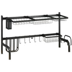 Space Saving Over The Sink 2 Tier Dish Rack