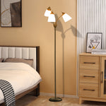 Tree Floor Lamp With 3 Adjustable Light Industrial