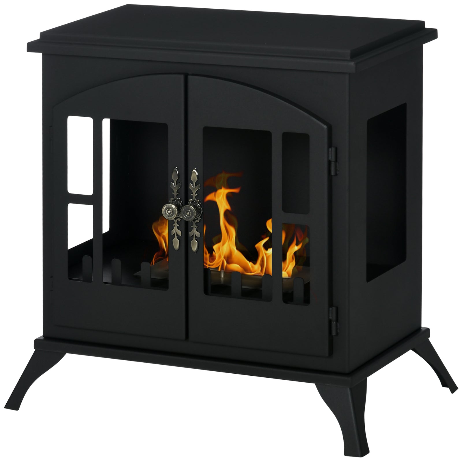 Ethanol Fireplace Stove Freestanding 0.9l Tank