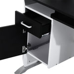 Computer Desk With Drawer, Wooden Workstation | Black